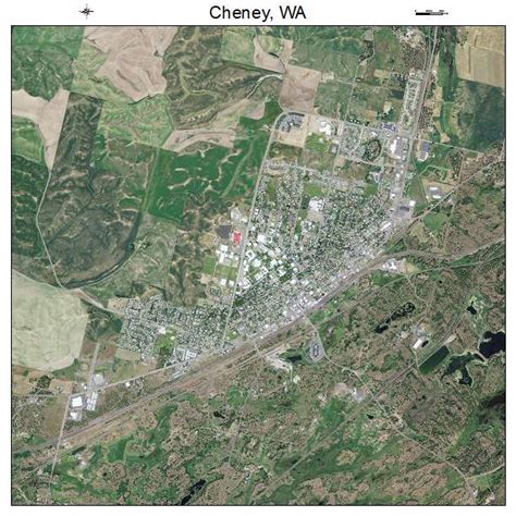 Aerial Photography Map of Cheney, WA Washington