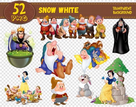 Snow White Clipart Snow White characters SNOW WHITE png | Etsy