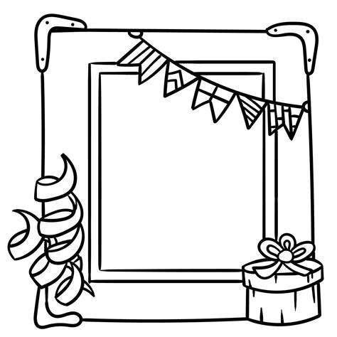 10 Best Printable Coloring Page Picture Frame PDF for Free at ...