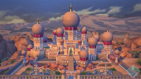 I built the Sultans Palace from Disney's Aladdin on a 50x50 Lot without CC! 'Palace of Agrabah ...