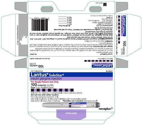 NDC 00088-5020 Lantus Solostar 100 [iU]/mL Details | HelloPharmacist