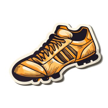 Soccer Shoe Sticker On A Grey Background Clipart Vector, Soccer Cleats, Soccer Cleats Clipart ...
