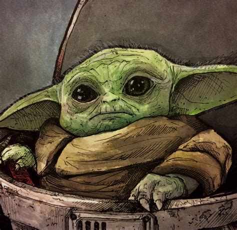 ArtStation - Baby Yoda (Fan Art)