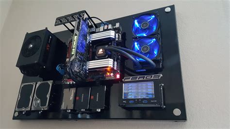 Dual liquid water cooled wall mounted computer - post | Wall mounted pc ...