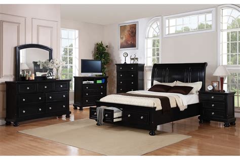 Black Queen Bedroom Set - Homes Hub