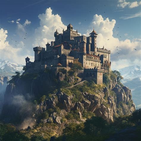 Premium AI Image | Elven Castle