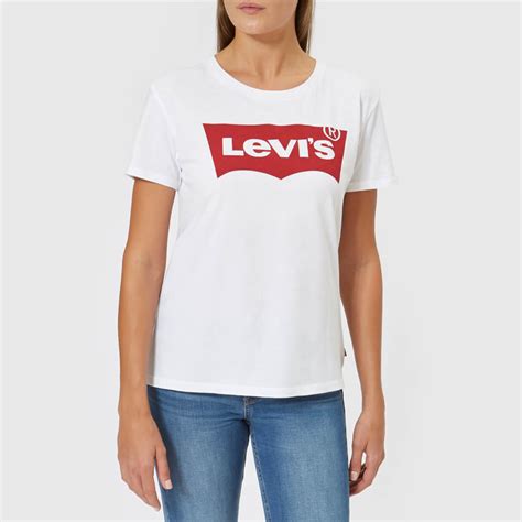 Levi's Women's Perfect Logo T-Shirt - White - Free UK Delivery Available