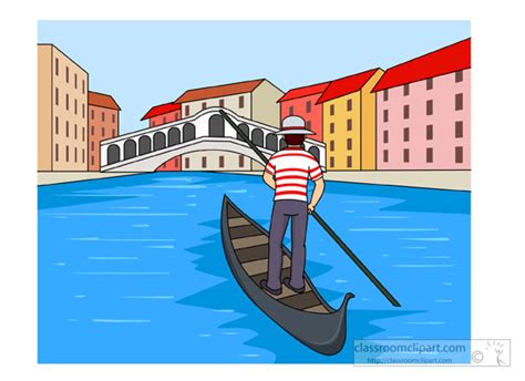 Europe Clipart - gondolia-in-venice-italy-canal-clipart-343 - Classroom Clipart