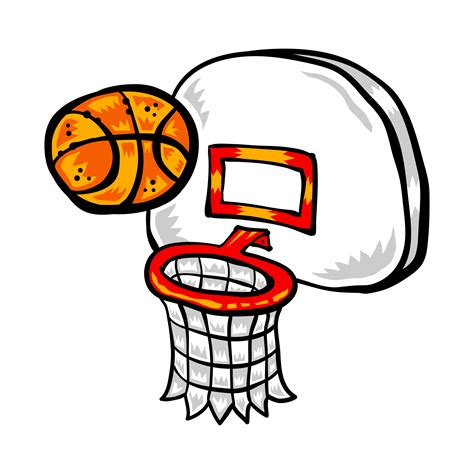 Cartoon vector basketball and net 550522 Vector Art at Vecteezy