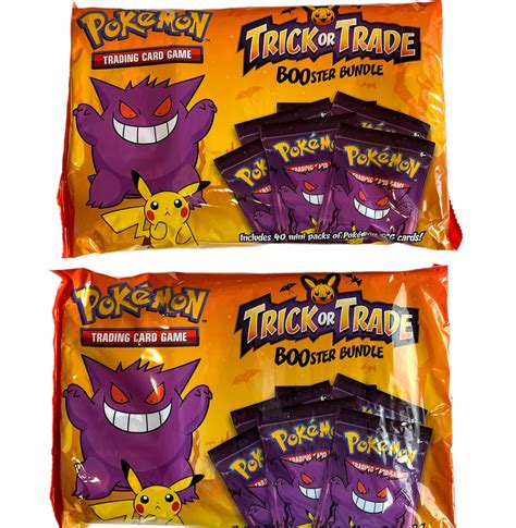 Buy Pokemon TCG: Trick or Trade Booster Bundle, 2-Pack, 80 Total Mini ...