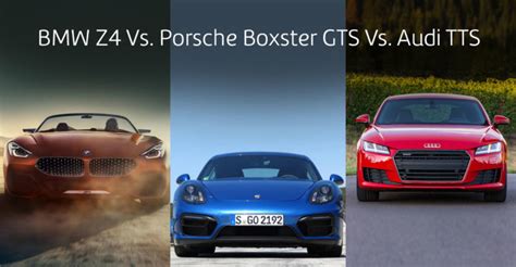 Roadster drag race: BMW Z4 Vs. Porsche Boxster GTS Vs. Audi TTS