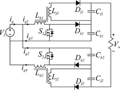 Proposed double boost‐flyback converter topology | Download Scientific Diagram