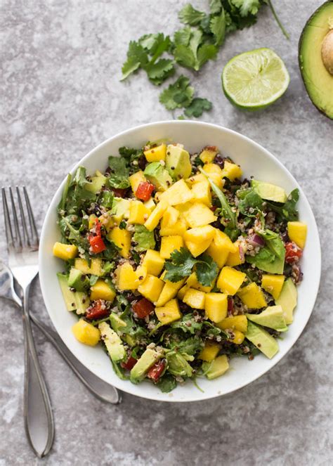 Mexican Mango Quinoa + Arugula Salad - Boys Ahoy