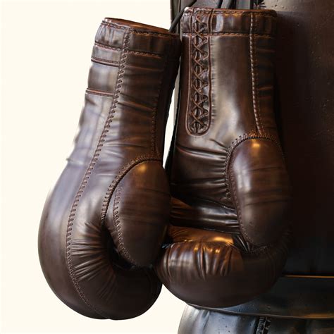 ArtStation - Leather Boxing Gloves