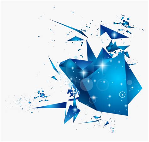 Transparent Blue Abstract Background Png - Blue Geometric Shapes Png, Png Download , Transparent ...