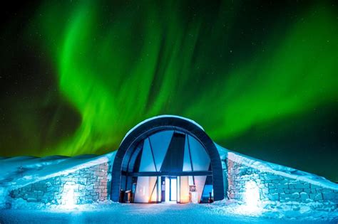 aurora-borealis-from-bed-icehotel-sweden - The Travel Bible