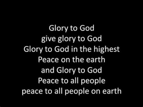 Glory to God in the highest (with lyrics) Chords - Chordify