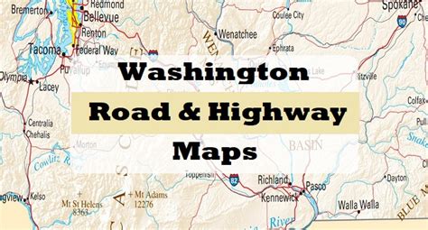 Washington State (WA) Road and Highway Map (Free Printable HD)