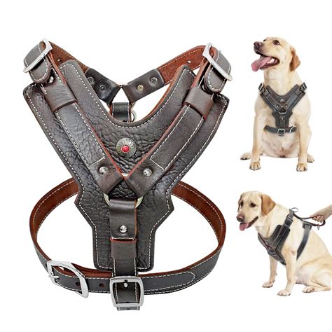 Aliexpress.com : Buy Genuine Leather Dog Harness Durable Large Dog Harness Real Leather Quick ...