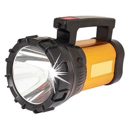 Buy Care 4 100w Golden Heavy Duty Rechargeable Led Torch Light Long Range Waterproof with ...