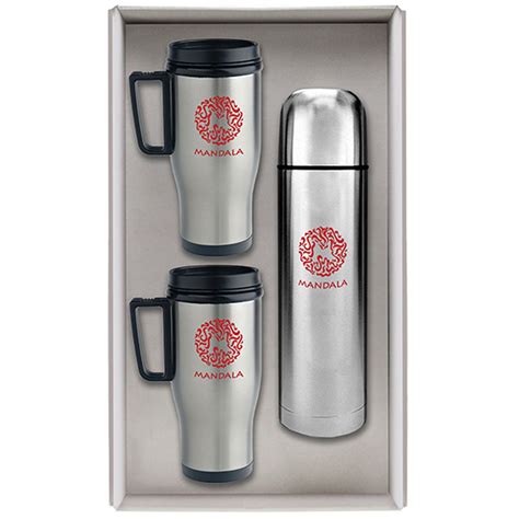 Deluxe Mug Gift Set | Promotional Travel Mugs | 17.48 Ea.