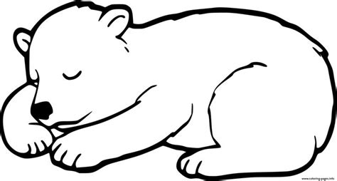 Hibernate Baby Bear Coloring Page | Free Printable Coloring Pages