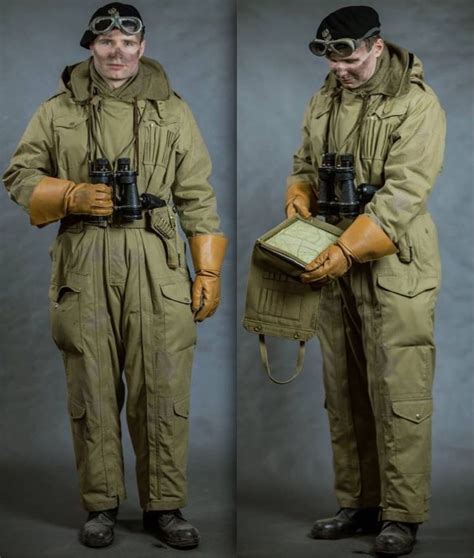 British Army tank crewman, winter coverall ("pixie suit"); European continent, winter 44-45 ...