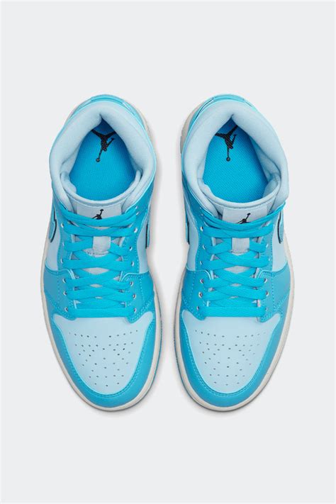 Nike Air Jordan 1 Mid SE Ice Blue/Dk Powder Blue-Black-Sail | Stylerunner