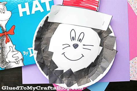 Paper Plate Dr. Seuss Cat In The Hat Craft