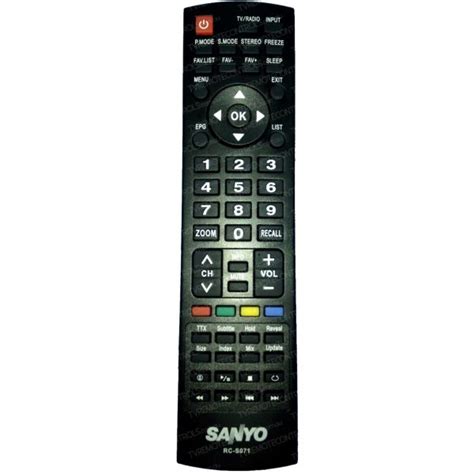 SANYO Archives | TV Remote Controls