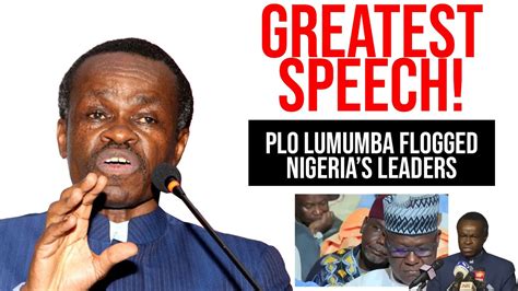 Amazing! Prof PLO Lumumba Speech At Olusola Abubakar Saraki 10th Memorial 2022 - YouTube