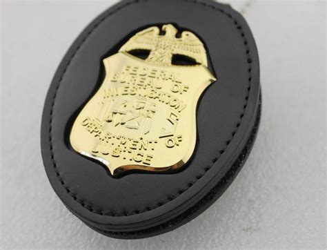 FBI Department of Justice Retired Clip-type Small Badge Replica Props ...