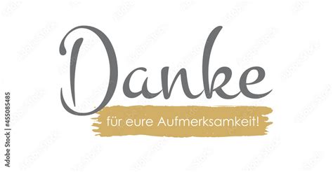 Danke für eure Aufmerksamkeit! Stock Vector | Adobe Stock