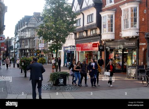 Stafford Town Centre Staffordshire Stock Photo - Alamy