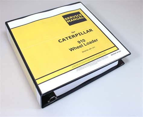 Cat Caterpillar 910 Wheel Loader Service Repair Manual Serial No. 40Y, 41Y Book - Walmart.com