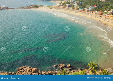 Beach in Thiruvananthapuram Stock Photo - Image of india, tropics: 68505896