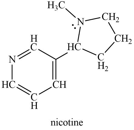 Nicotine Molecule Structure