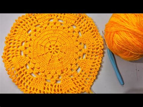 Crochet Circular Place Mat, Doily,Pot Holder,Mug Mat,Cup Coaster,Christmas Ornament - YouTube