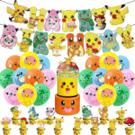 Anime Birthday Party Supplies, Birthday Decorations, Party Supplies includes 1 happy birthday ...