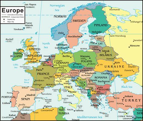 Map Of South European Countries