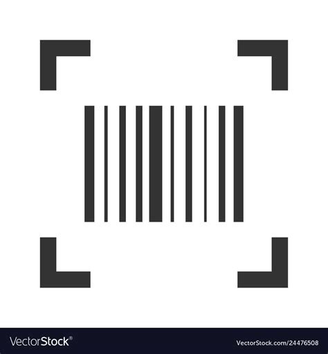 Barcode scan icon product price reader sticker Vector Image