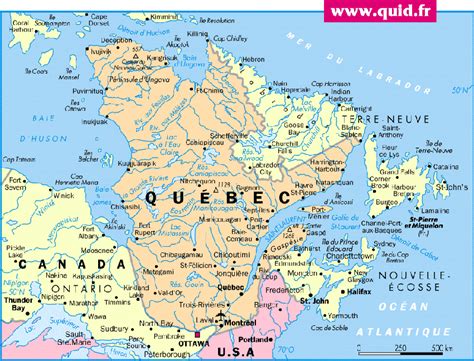 Séjour à Québec – Canada - Arts et Voyages | Carte du québec, Carte canada, Ville de québec