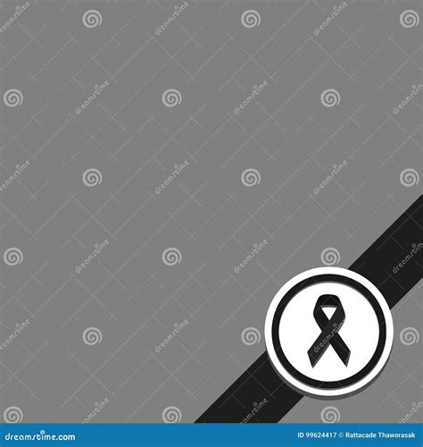 Black ribbon stock vector. Illustration of band, memory - 99624417