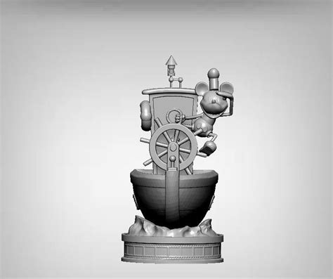 mickey mouse steamboat willie 3D print model | CGTrader