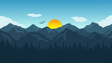 20 Superb Flat Design Landscape - Home, Family, Style and Art Ideas