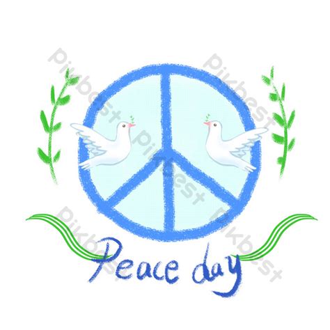 International Day Of Peace Drawing Anti-war Sign Peace Dove Fresh Commercial Elements PNG Images ...