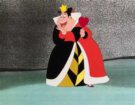 Animation Collection: Original Production Cel of The Queen of Hearts From "Alice in Wonderland ...