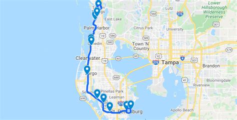 Pinellas Trail map with 10 cool stops along the way - UNCOVERING FLORIDA