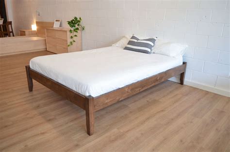 Solid Wood Platform Bed Frame No Headboard – Hanaposy