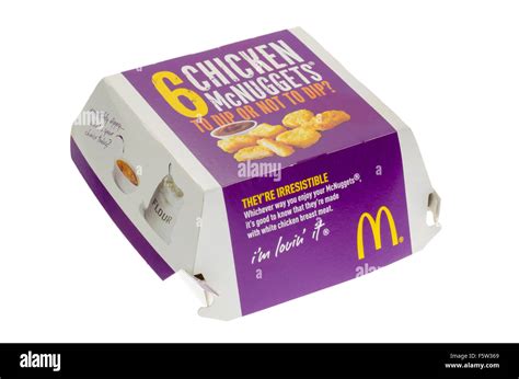 Box of McDonald's Chicken Nuggets or McNuggets Fast Food Stock Photo ...